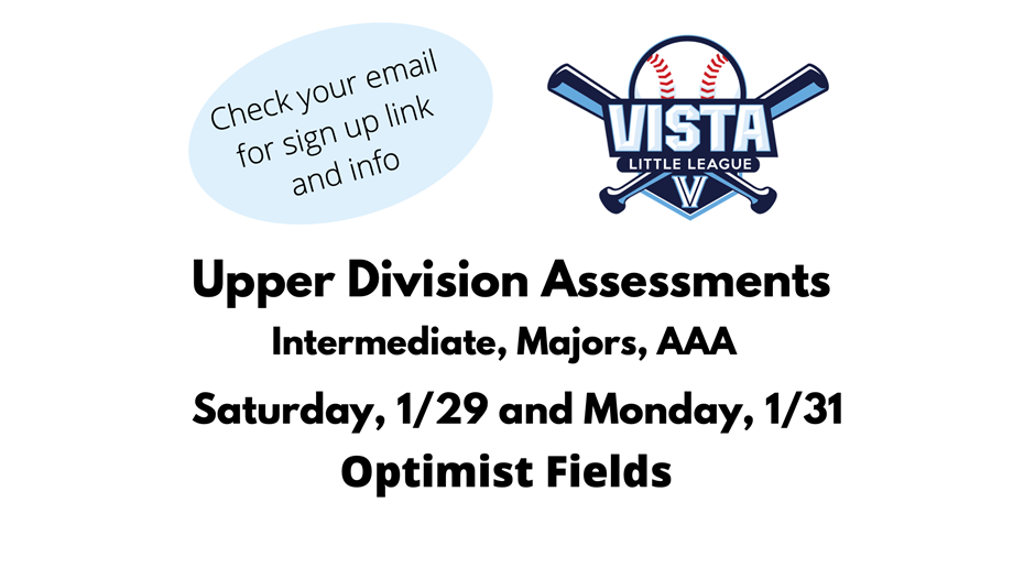 Upper Division Assessments 1/29 & 1/31