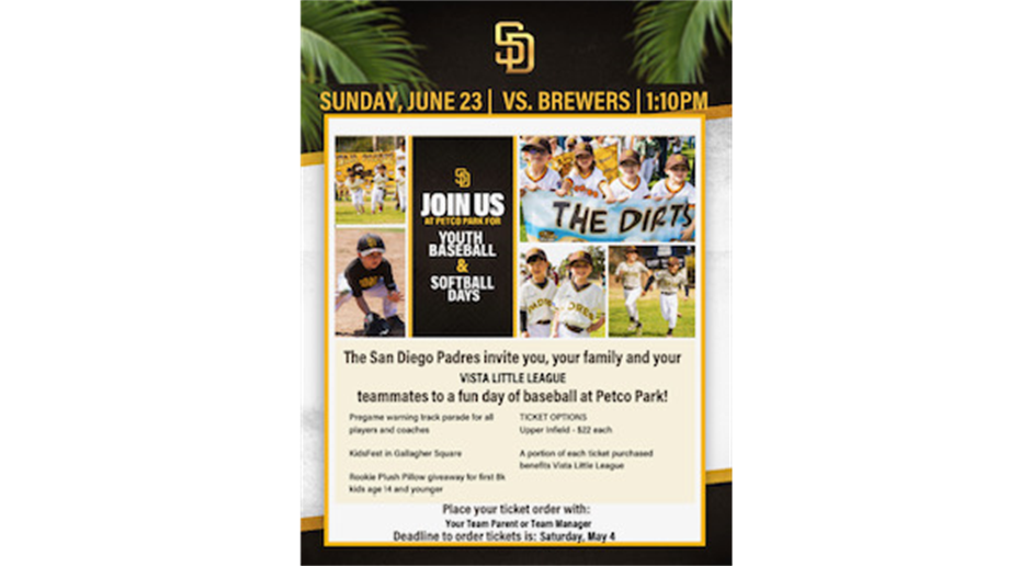 Padres Little League Day Game 6/23
